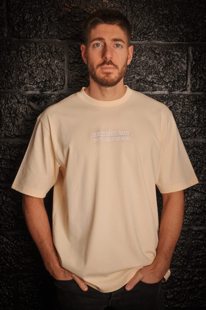 T-shirt streetwear beige vicious candy oversize