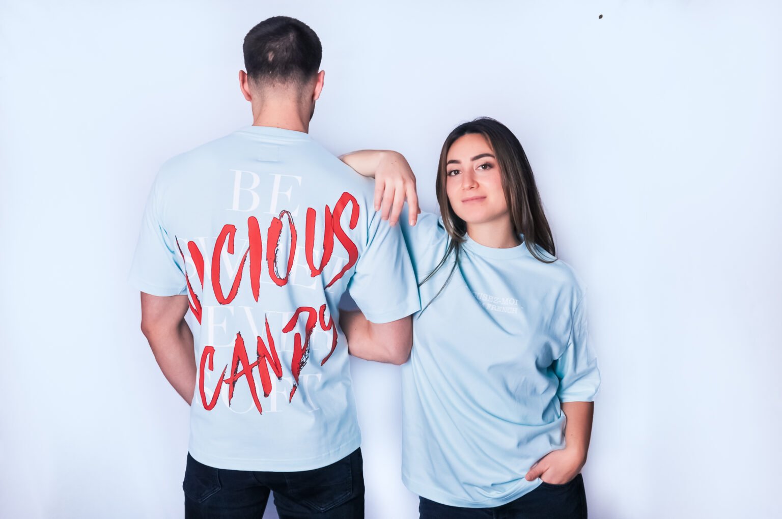 T-shirt streetwear oversize blue vicious candy