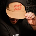 man wearing Vicious Candy brown streetwear cap