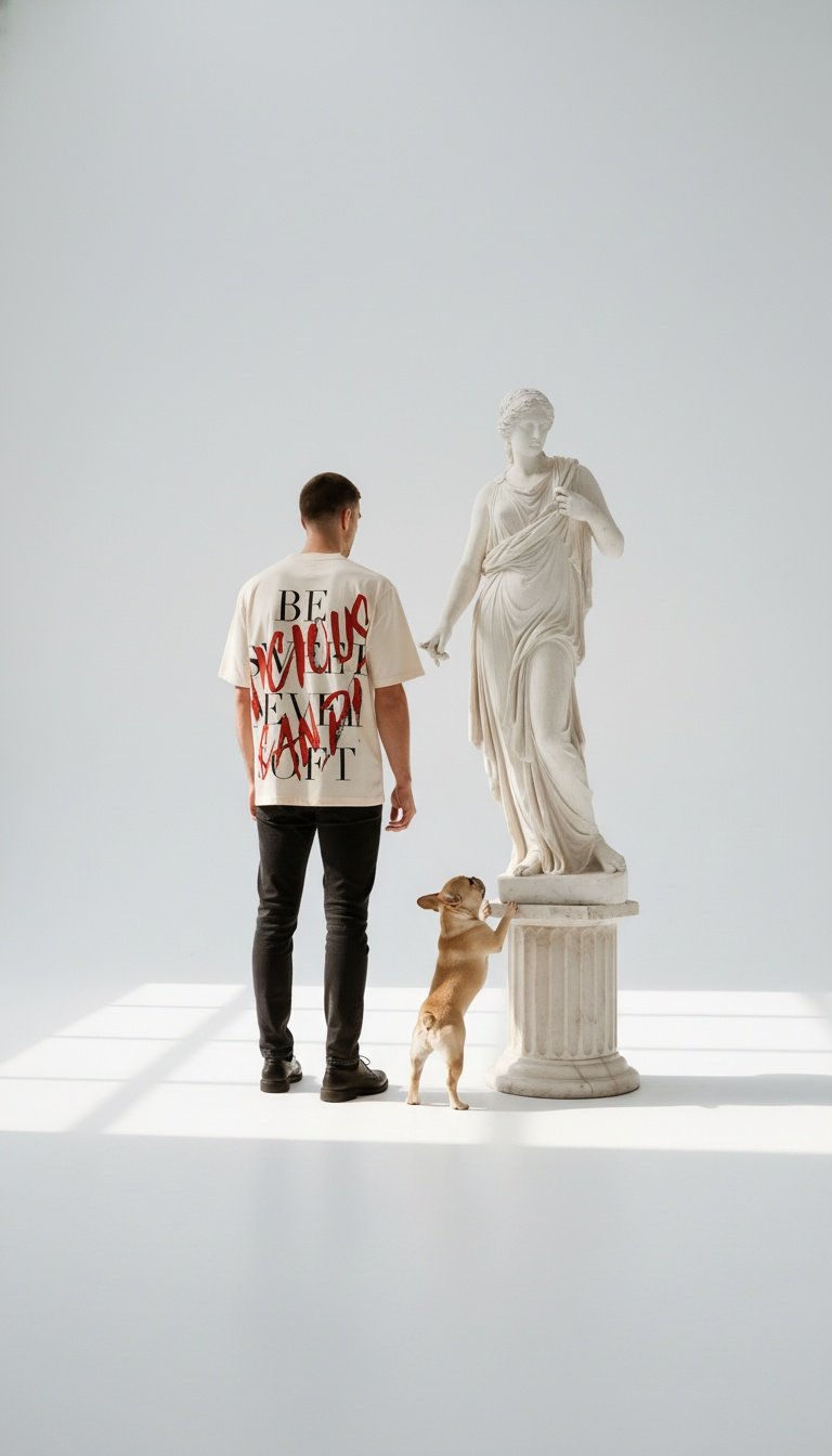 T-shirt Vicious candy beige