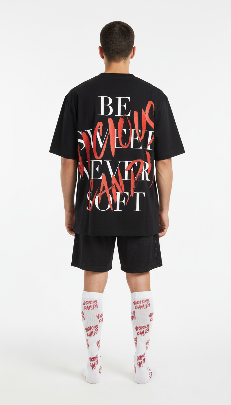 vicious candy streetwear black t-shirt
